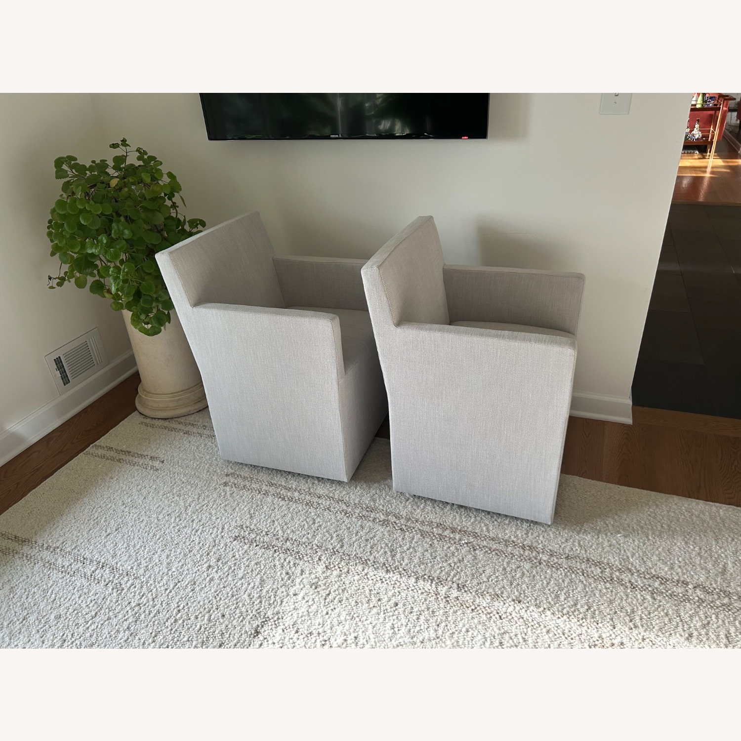 Restoration Hardware Ellison Track Arm Chairs  - image-5