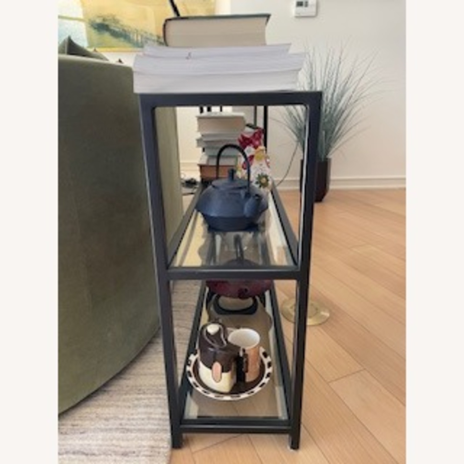 Mitchell Gold + Bob Williams Fritz Metal & Glass Bookcase - image-3