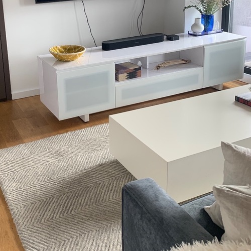 Used BDI White Media Console for sale on AptDeco