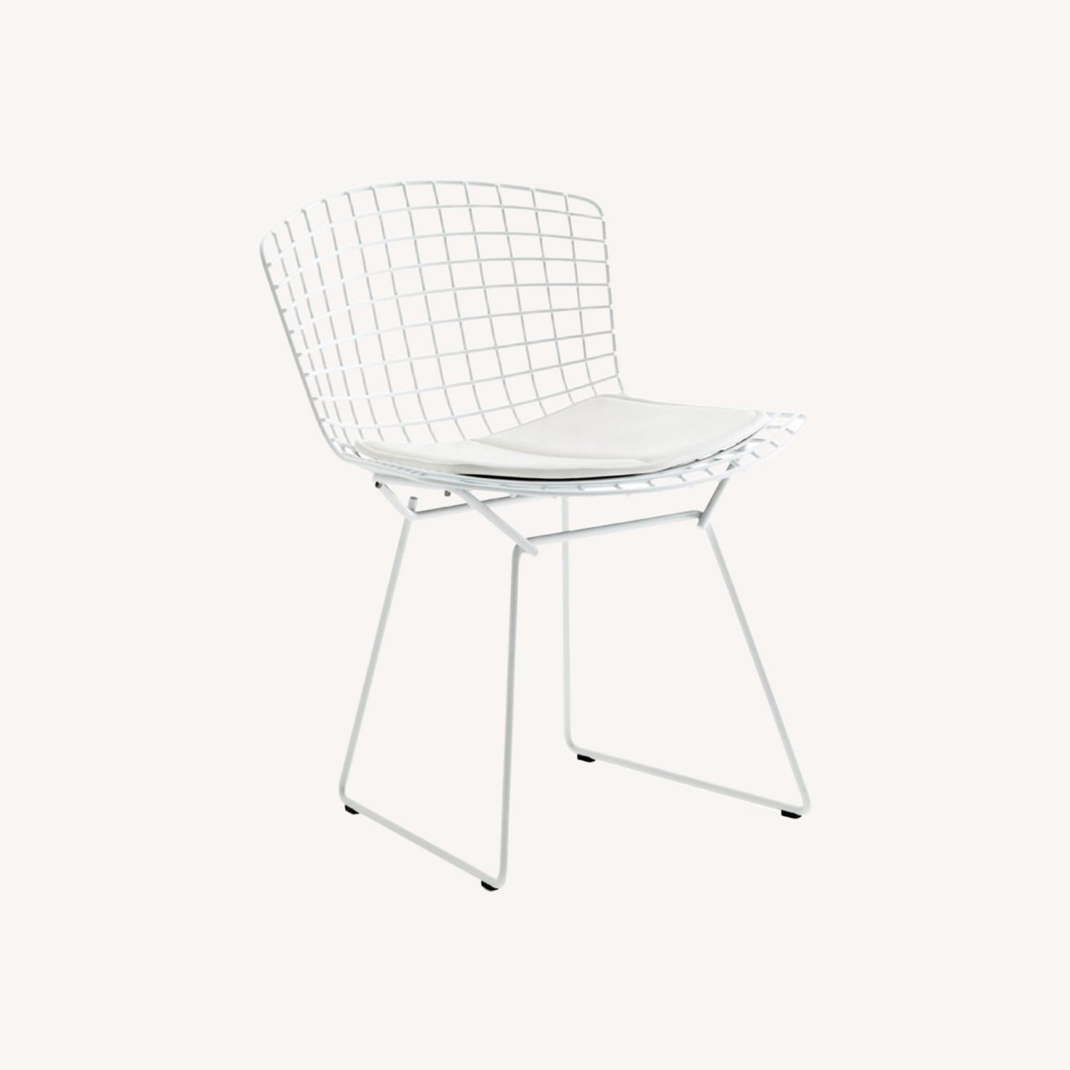 Knoll Bertoia White Metal Accent Chair - image-0