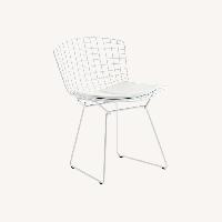 Knoll Bertoia White Metal Accent Chair