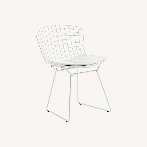 Used Knoll Bertoia White Metal Accent Chair for sale on AptDeco