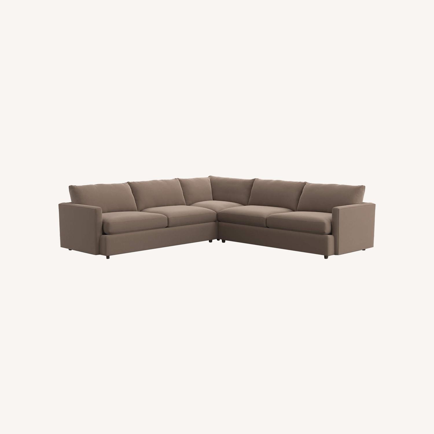 Crate & Barrel Lounge 3-piece L Shaped Sectional - image-0