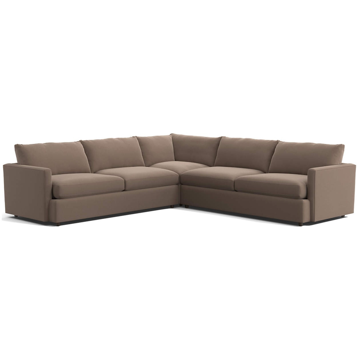 Crate & Barrel Lounge 3-piece L Shaped Sectional - image-4