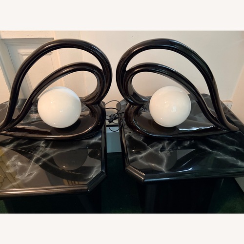 Used Set of Heart Shaped Globe Lamps for sale on AptDeco