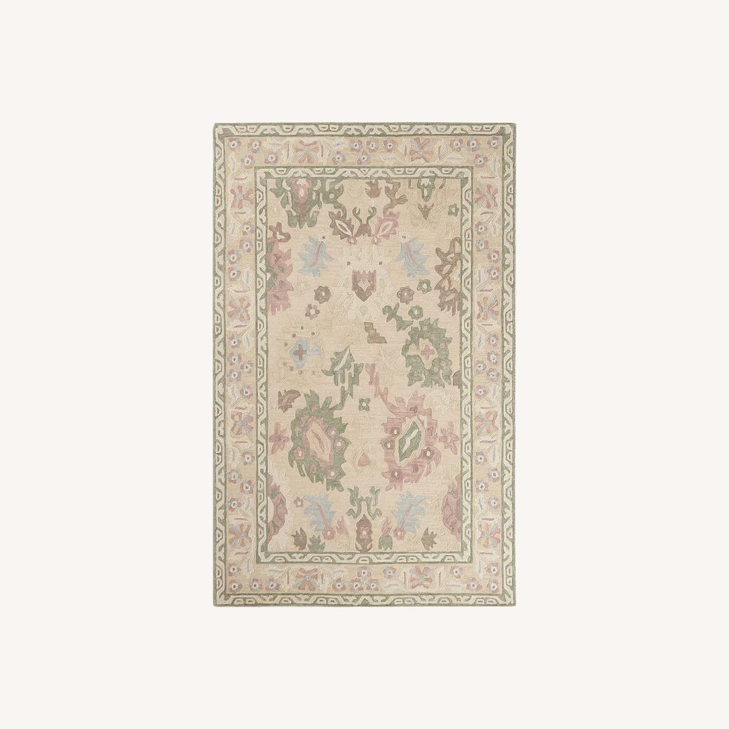 Anthropologie Akshara Natural Wool Area Rug 9' x 12' - image-0