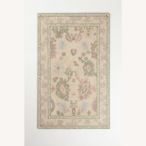 Used Anthropologie Akshara Natural Wool Area Rug 9' x 12' for sale on AptDeco
