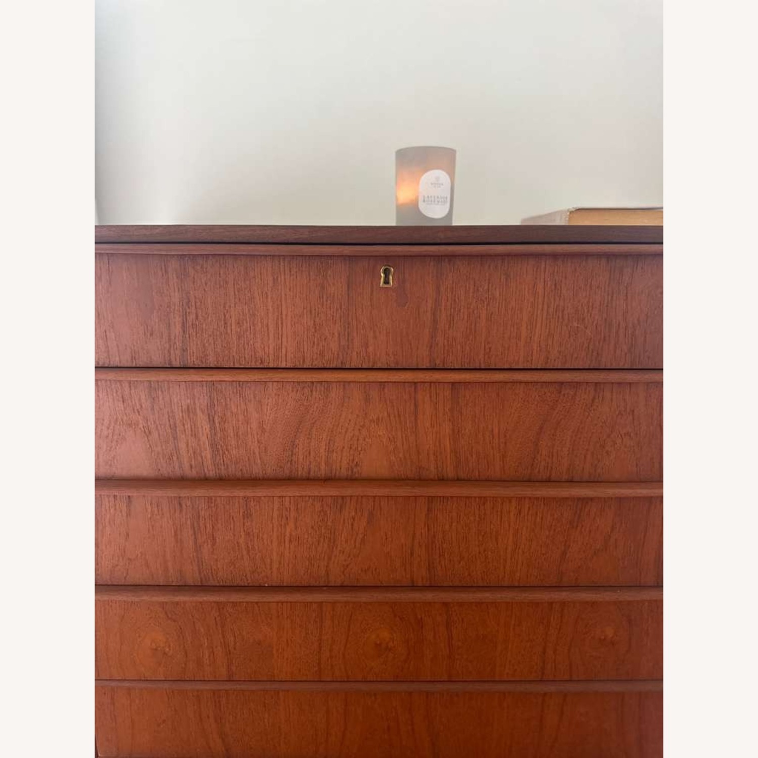 Vintage/Antique Dark Brown Wood Dresser - image-3