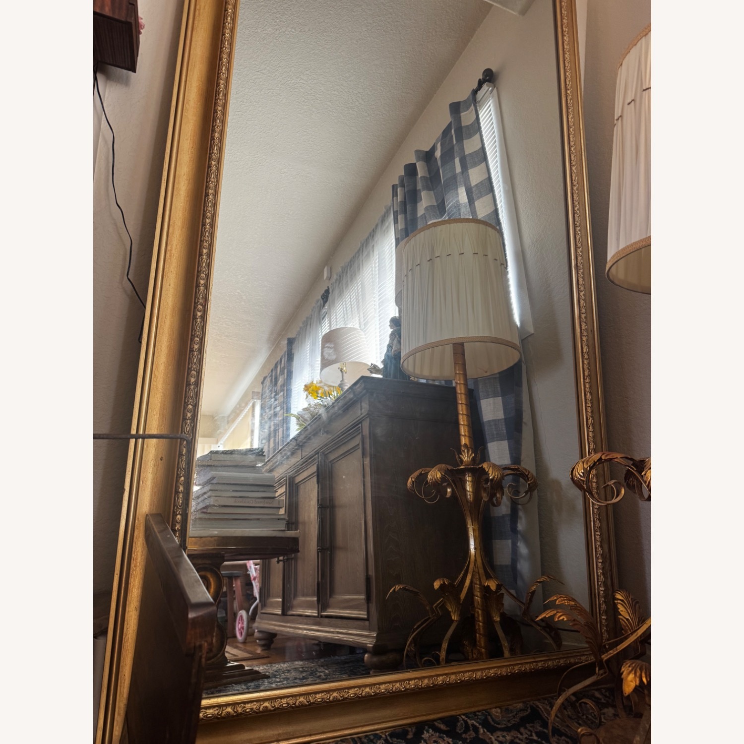 Vintage/Antique Finds Gold Floor Mirror - image-1