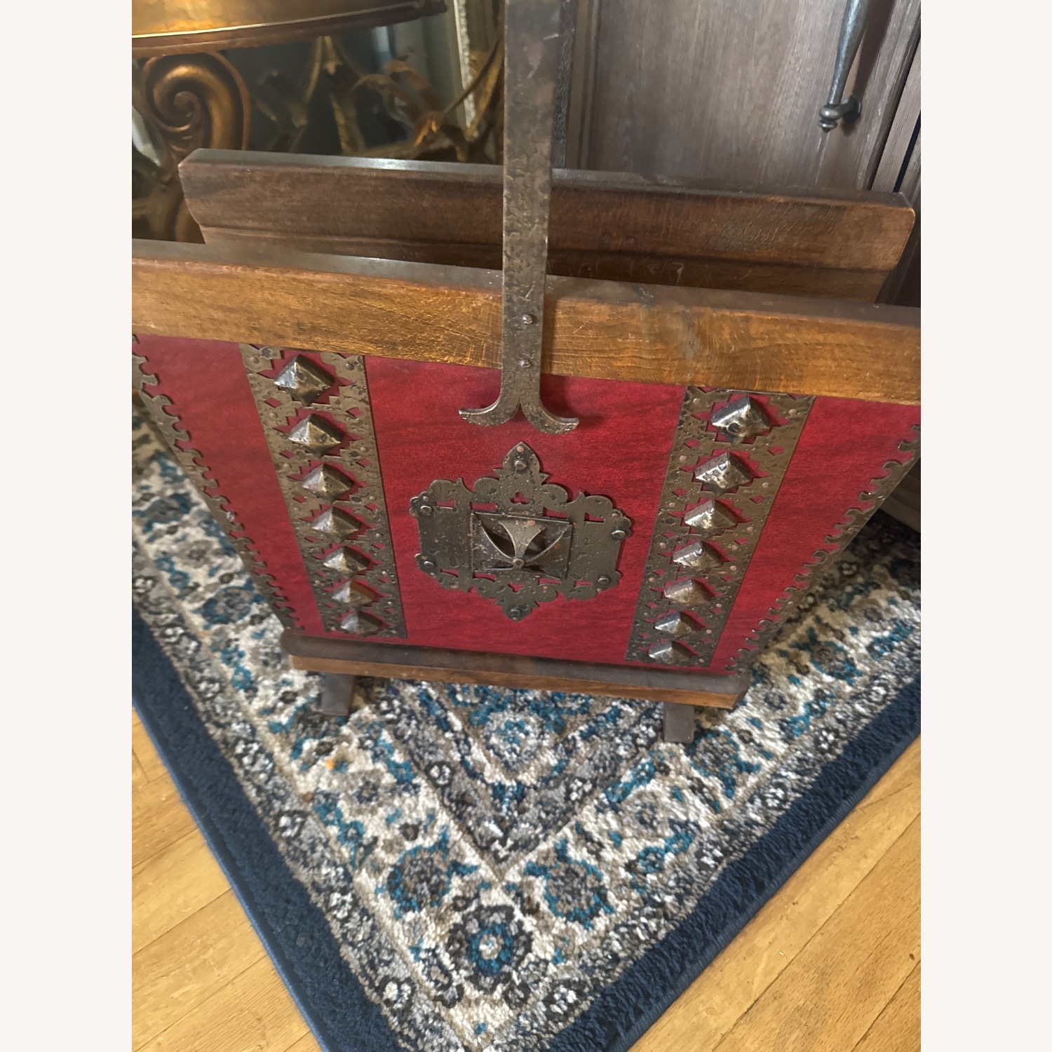 Vintage/Antique Dark Brown Basket - image-1