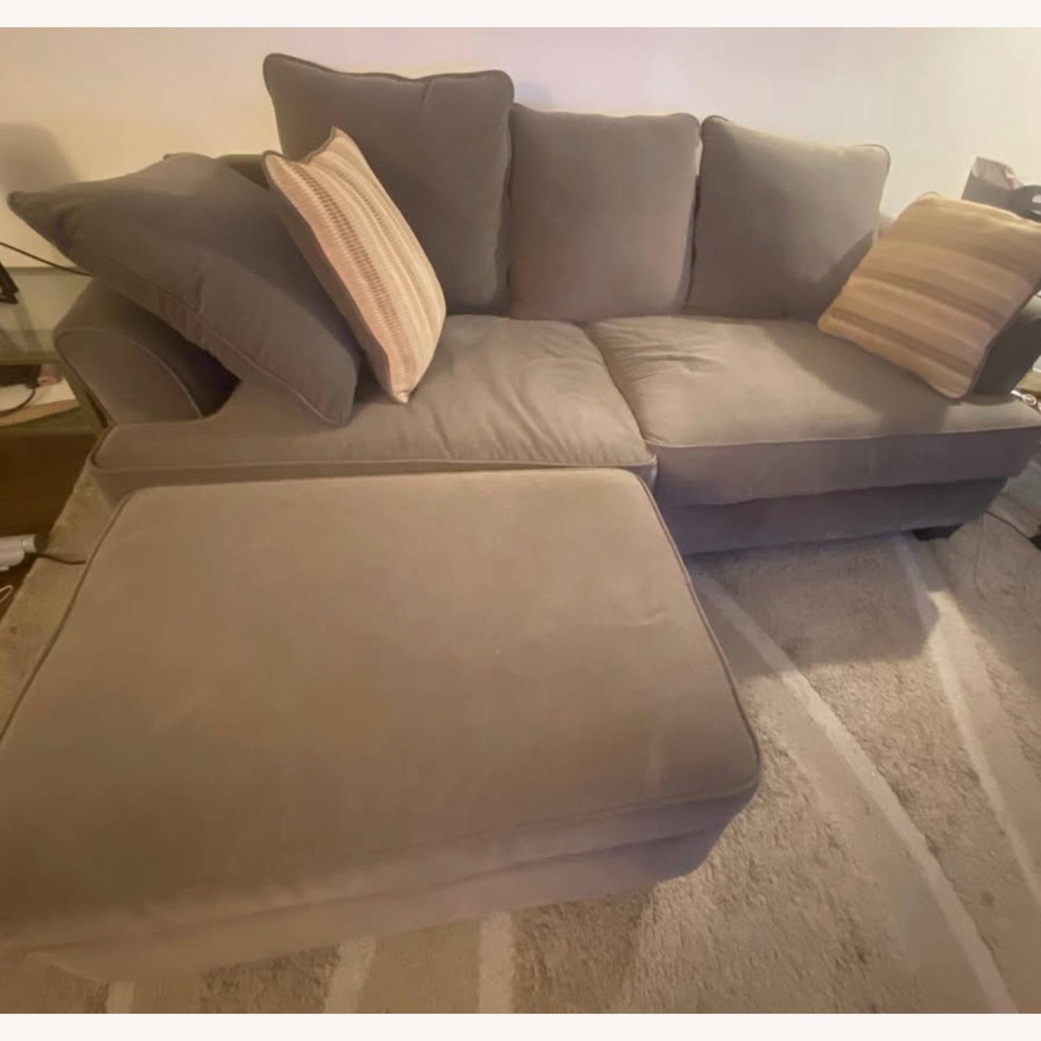 Raymour & Flanigan Dark Gray 2 Piece Sectional - image-1