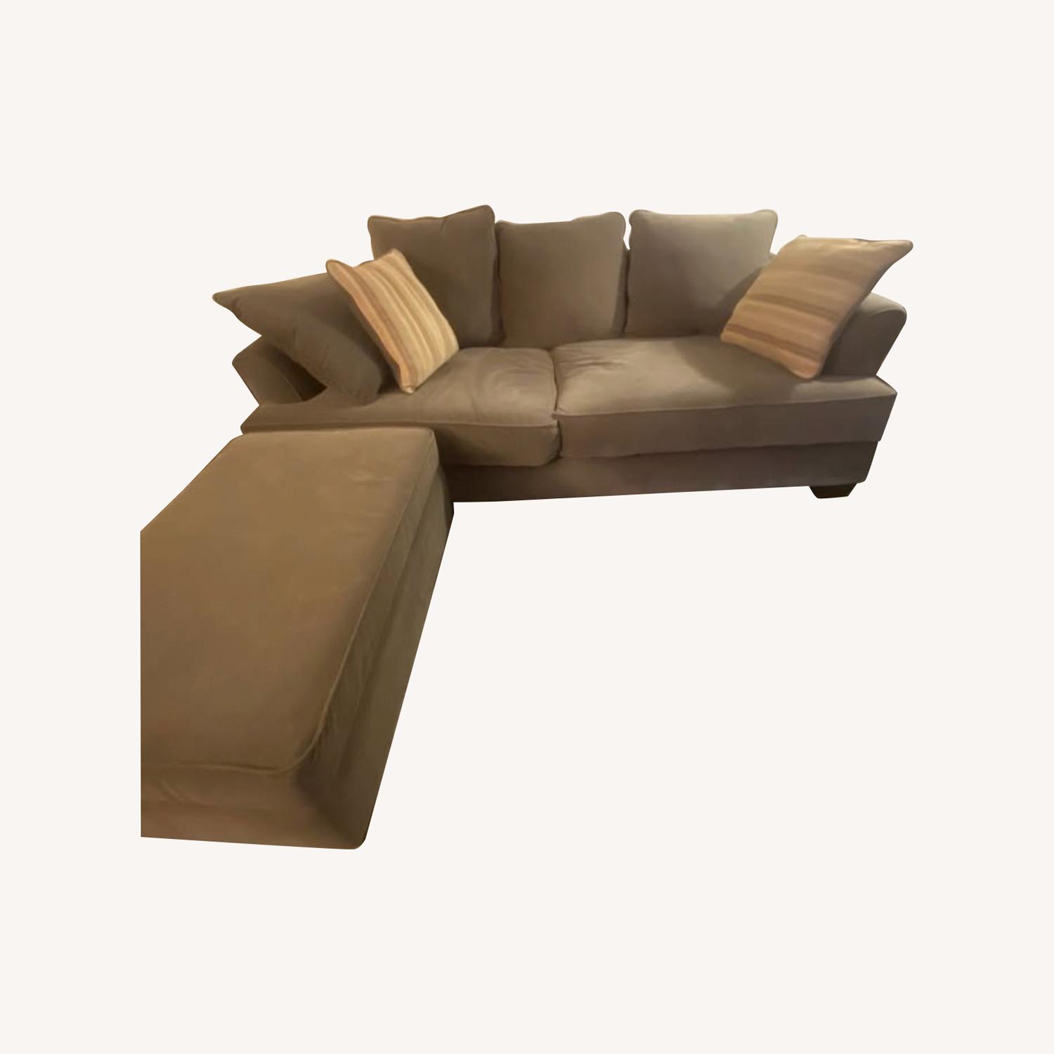 Raymour & Flanigan Dark Gray 2 Piece Sectional - image-0