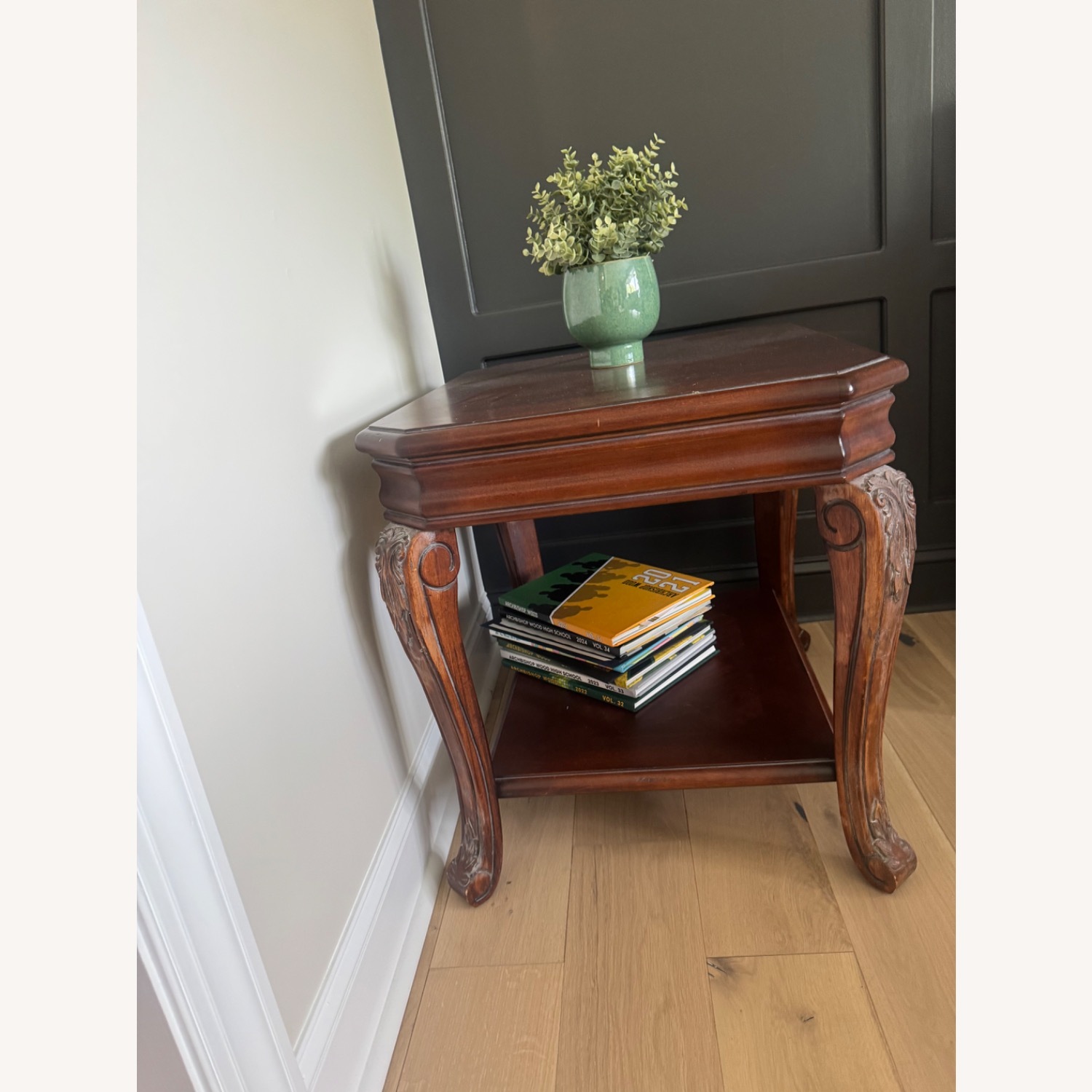 Mahogany and More Dark Brown Wood Side Tables - image-1