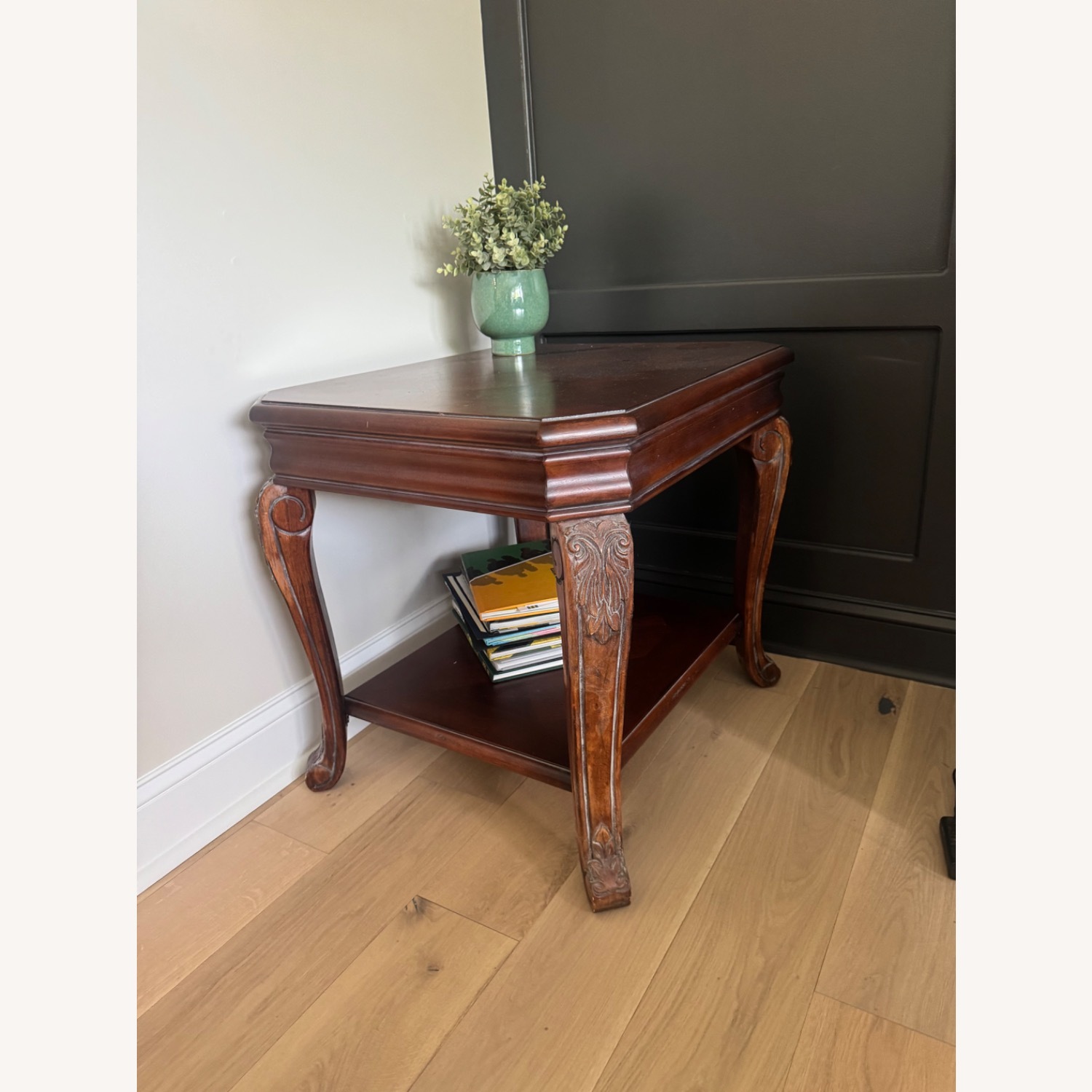 Mahogany and More Dark Brown Wood Side Tables - image-2