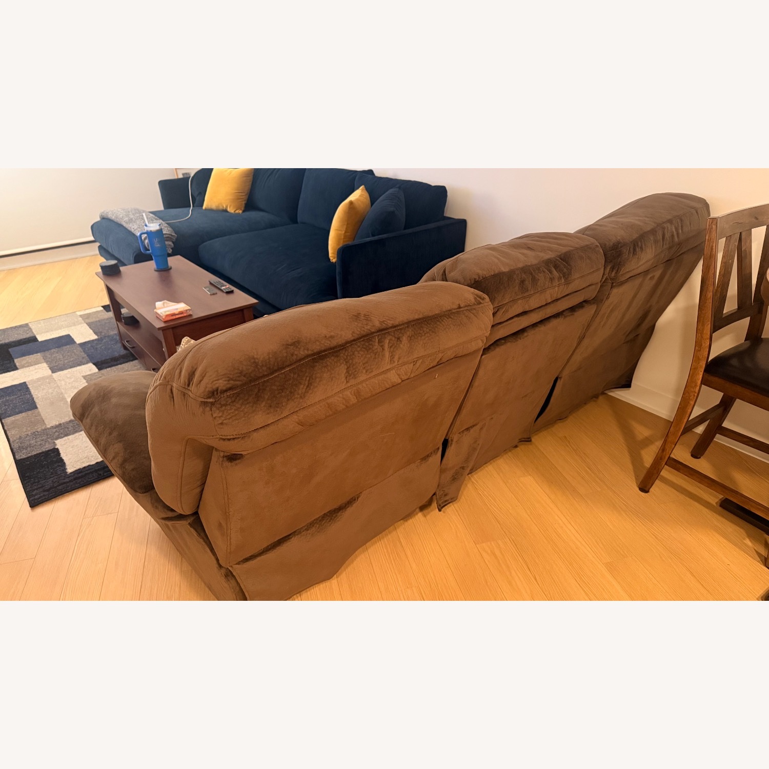 Dark Brown 3+ Seater Sofa - image-2