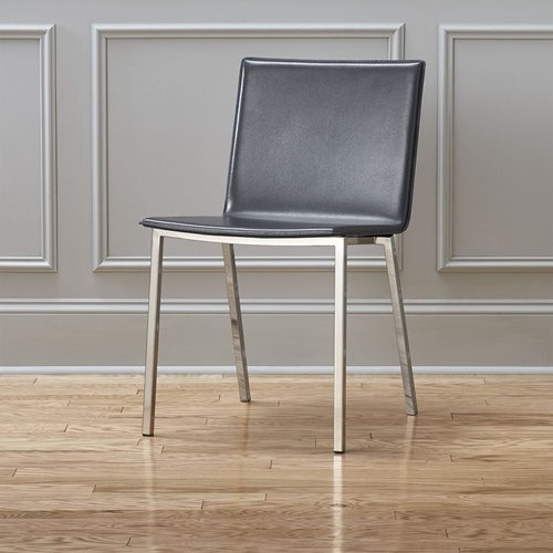 Used CB2 Phoenix Dark Gray Dining Chairs for sale on AptDeco