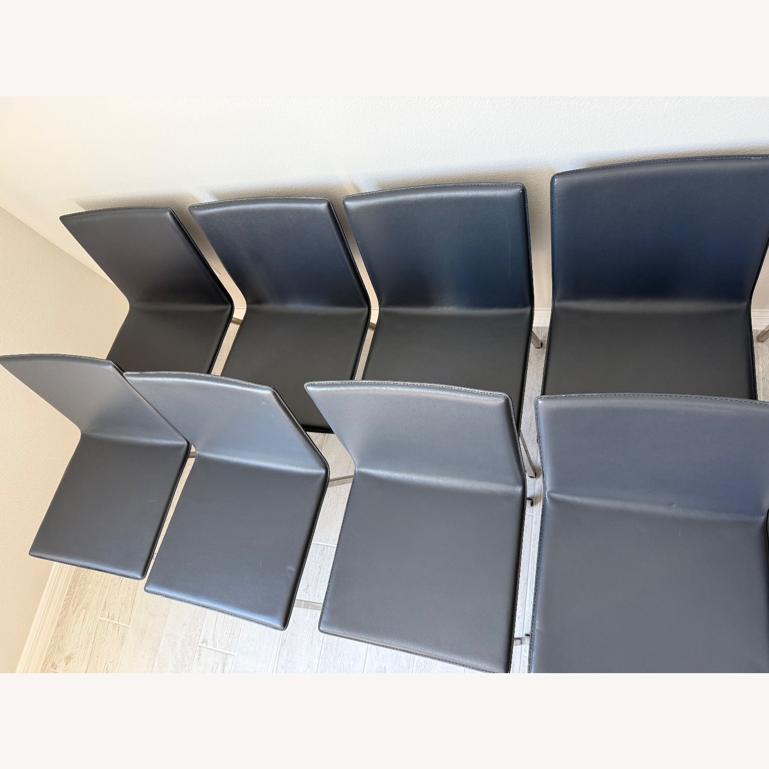 CB2 Phoenix Dark Gray Dining Chairs - image-3