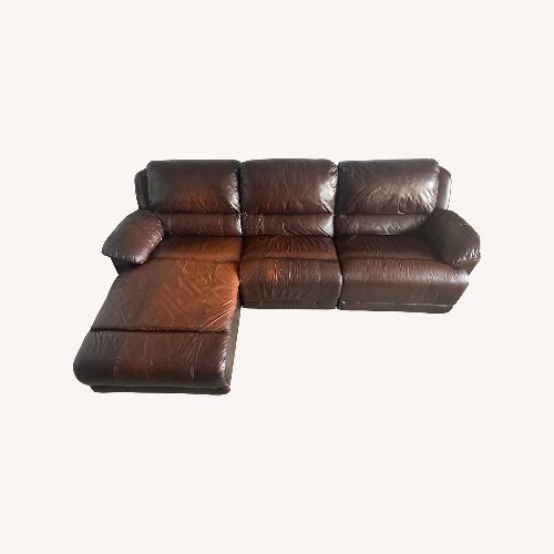Used Reclining Sectional With Chaise  for sale on AptDeco