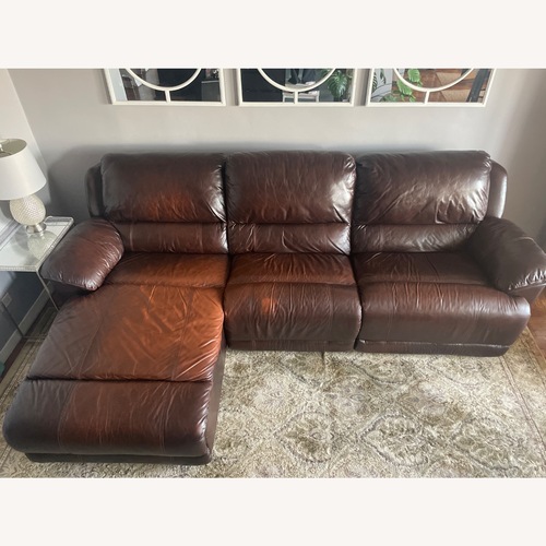 Used Reclining Sectional With Chaise  for sale on AptDeco