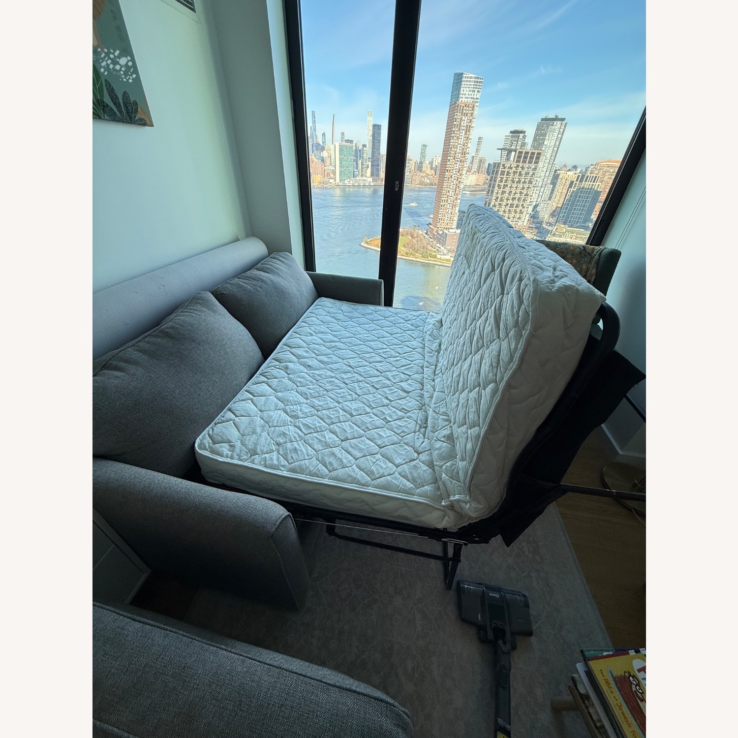 Birch Lane Light Gray Fabric Sleeper Sofa - image-5