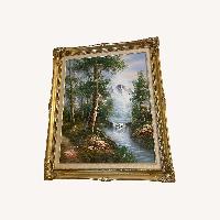 Nature’s Beauty in Majestic Golden Frame