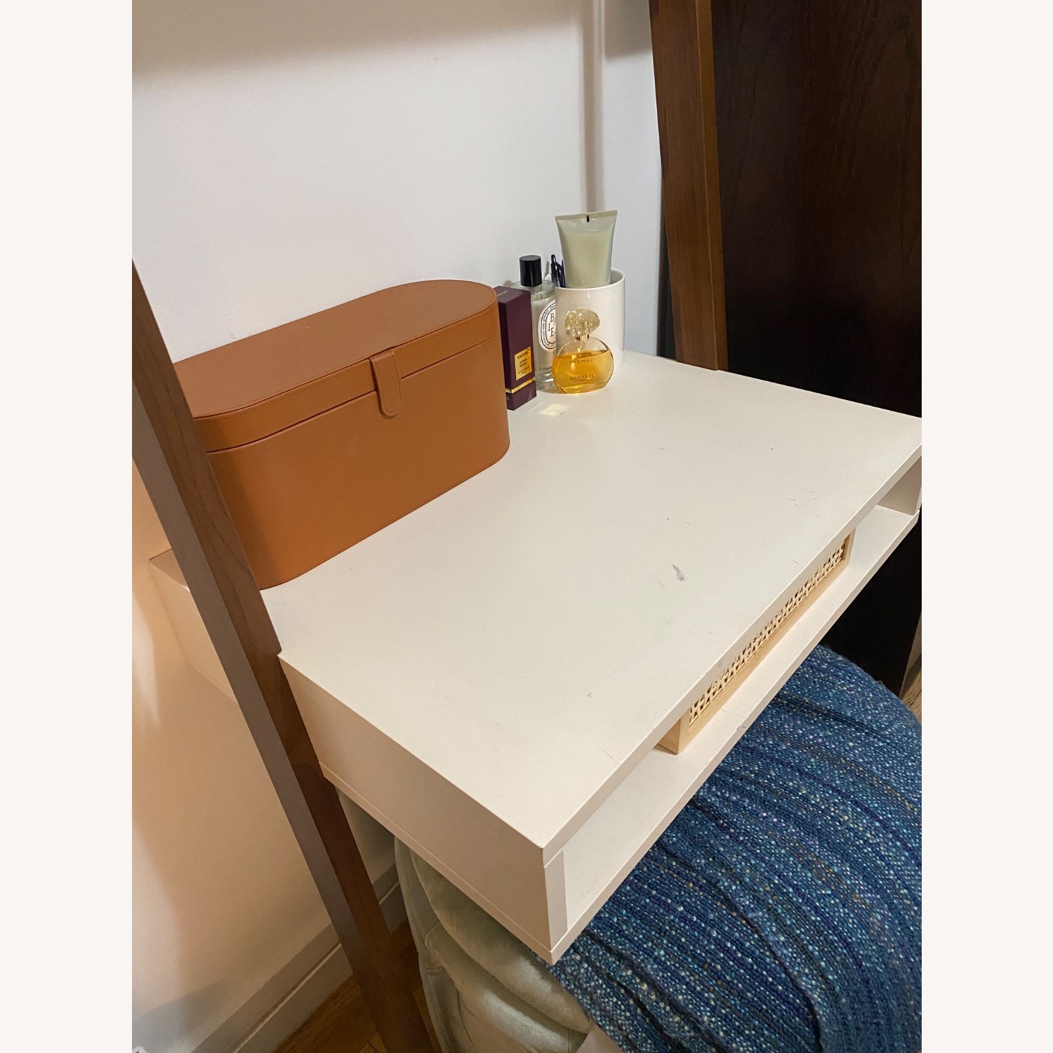 West Elm Dark Brown Wood Desk - image-2