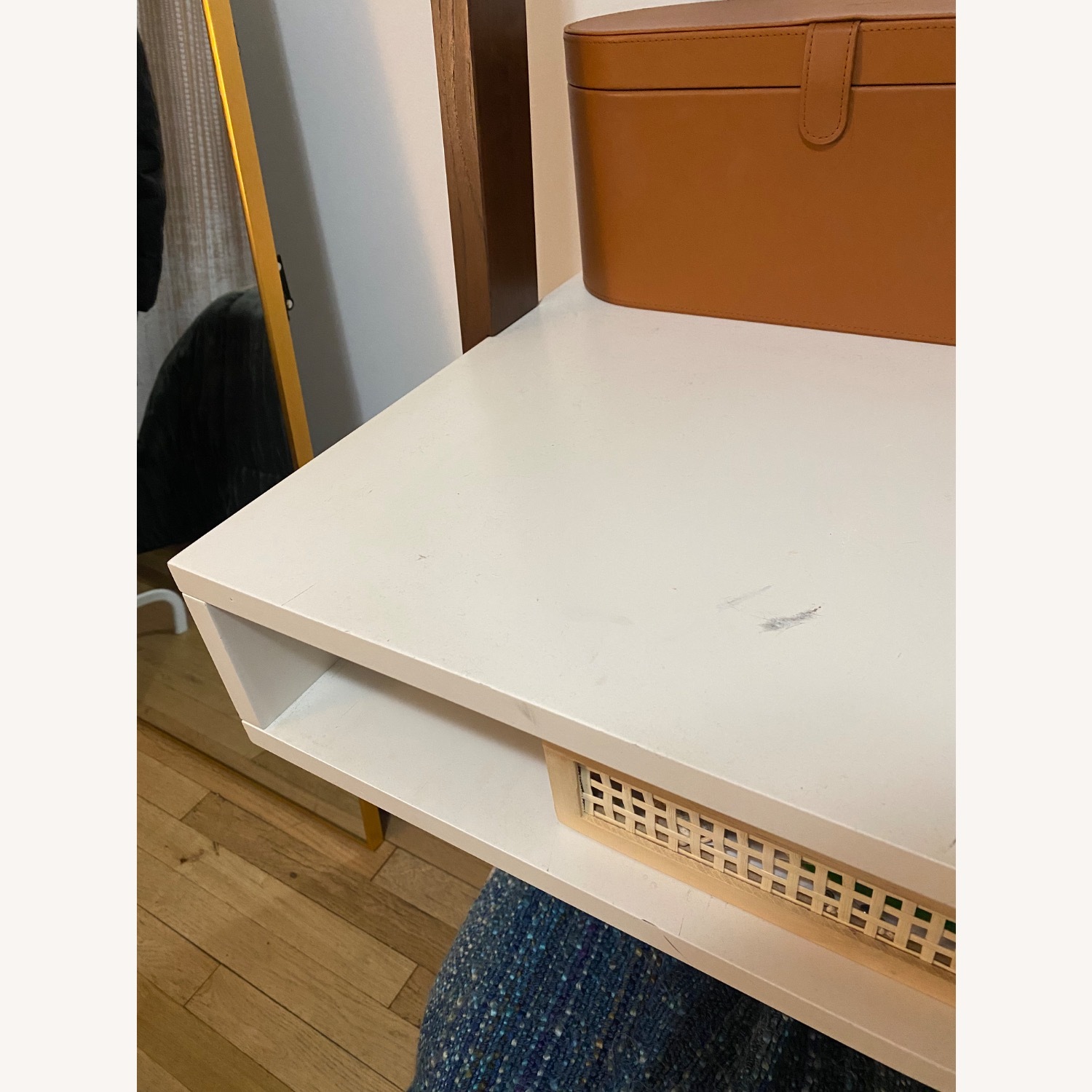 West Elm Dark Brown Wood Desk - image-3