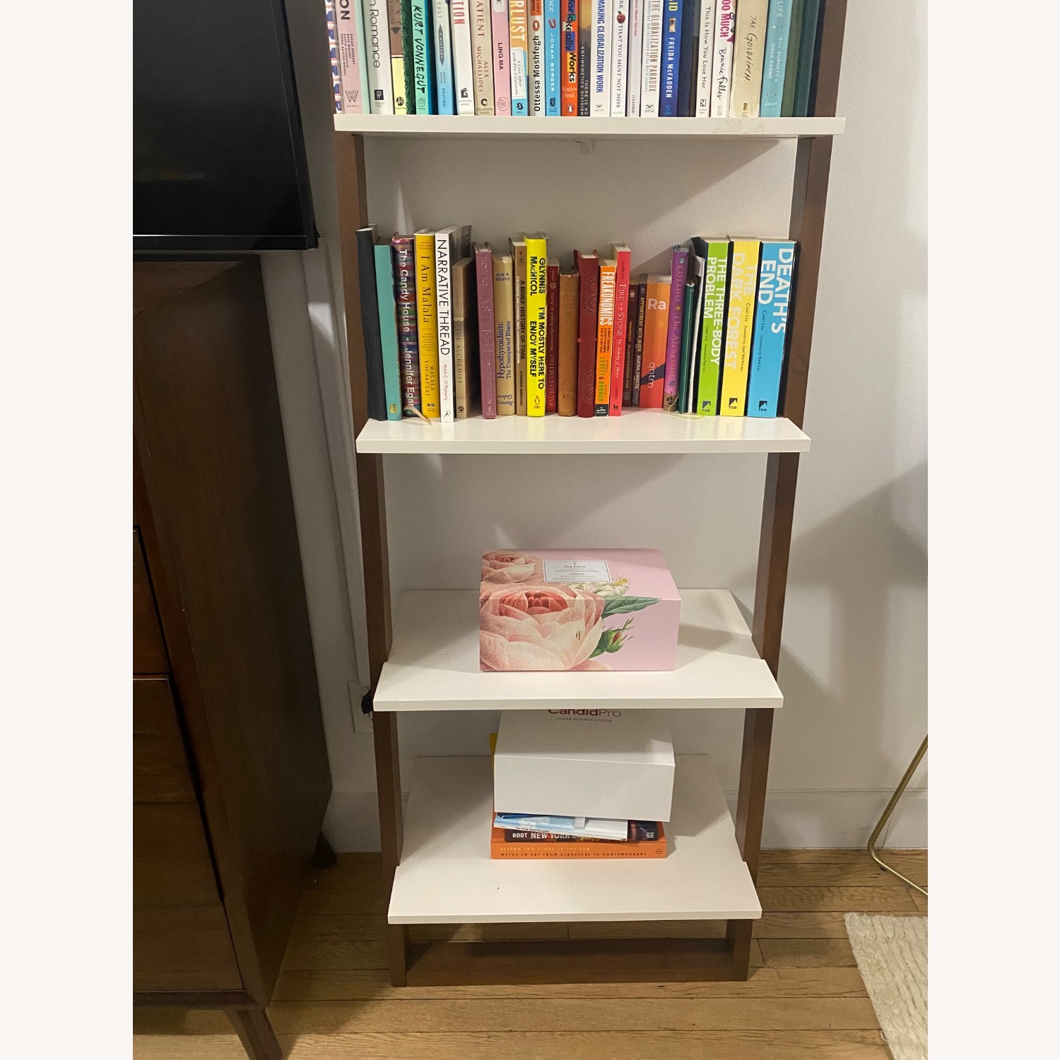 West Elm Dark Brown Wood Wall Shelf - image-3