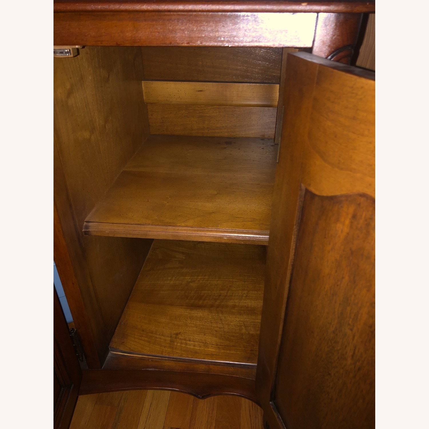 Vintage/Antique Finds Dark Brown Wood Wall Unit - image-4