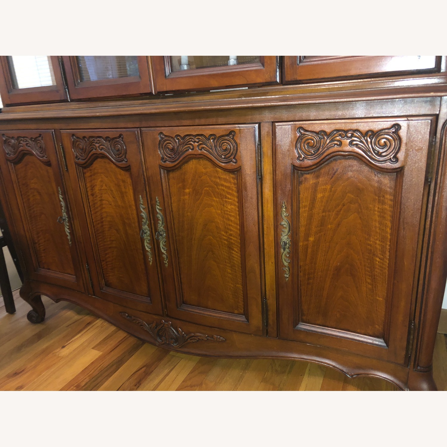 Vintage/Antique Finds Dark Brown Wood Wall Unit - image-3