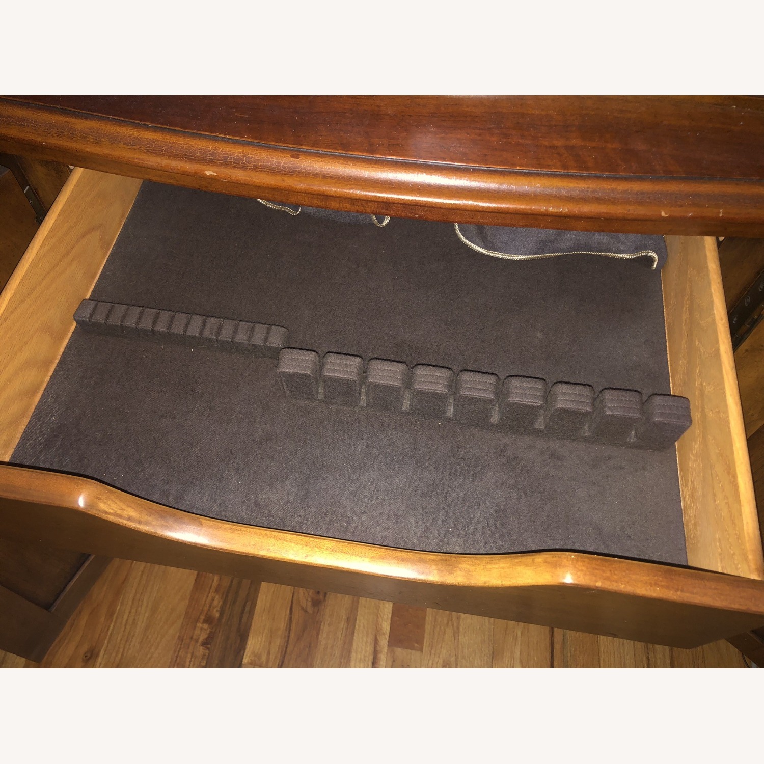 Vintage/Antique Finds Dark Brown Wood Wall Unit - image-6