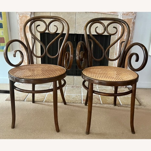 Used Antique Bentwood Arm Chairs Early 20th C Italian for sale on AptDeco