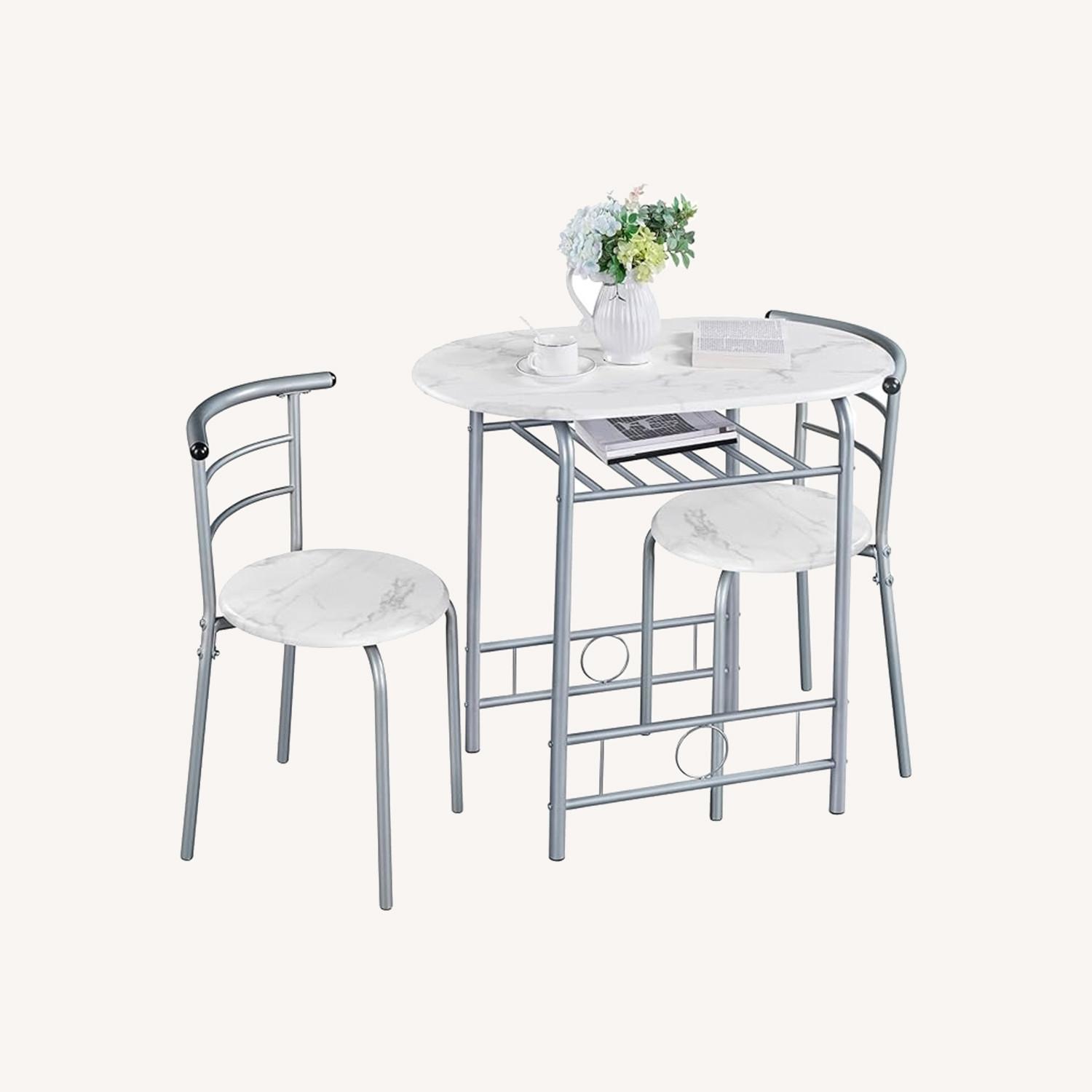 Wayfair Vasilij White Dining Set - image-0
