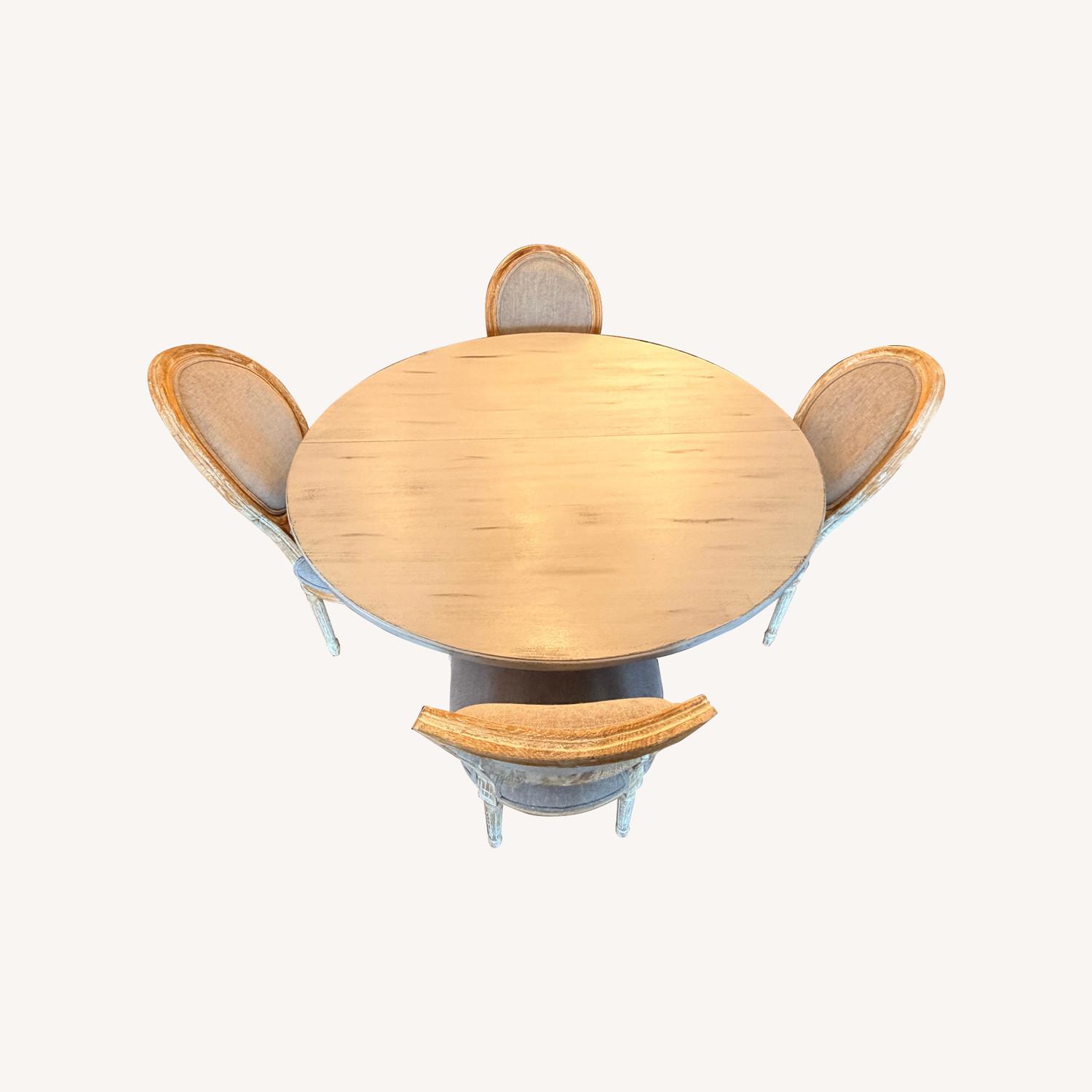 Pier 1 Imports Light Gray Wood Dining Sets - image-0