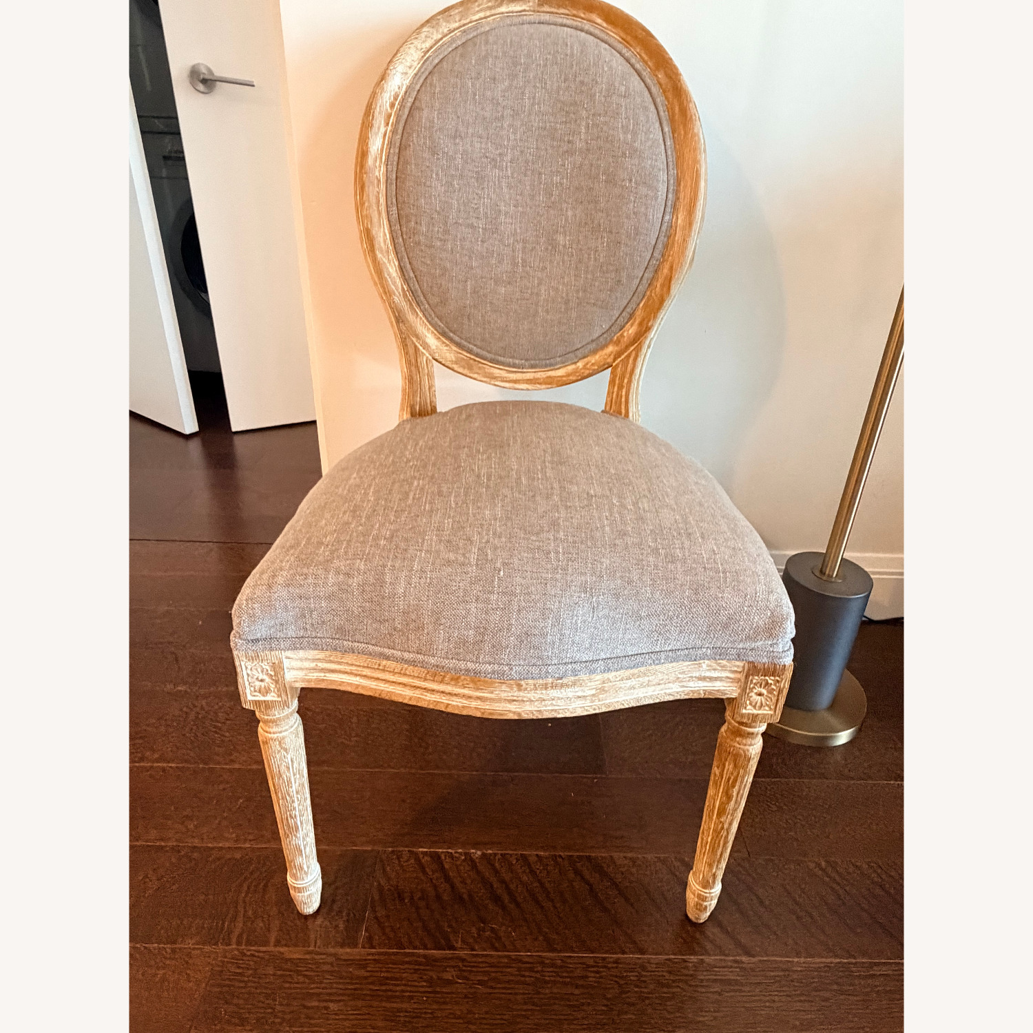 Pier 1 Imports Light Gray Wood Dining Sets - image-5