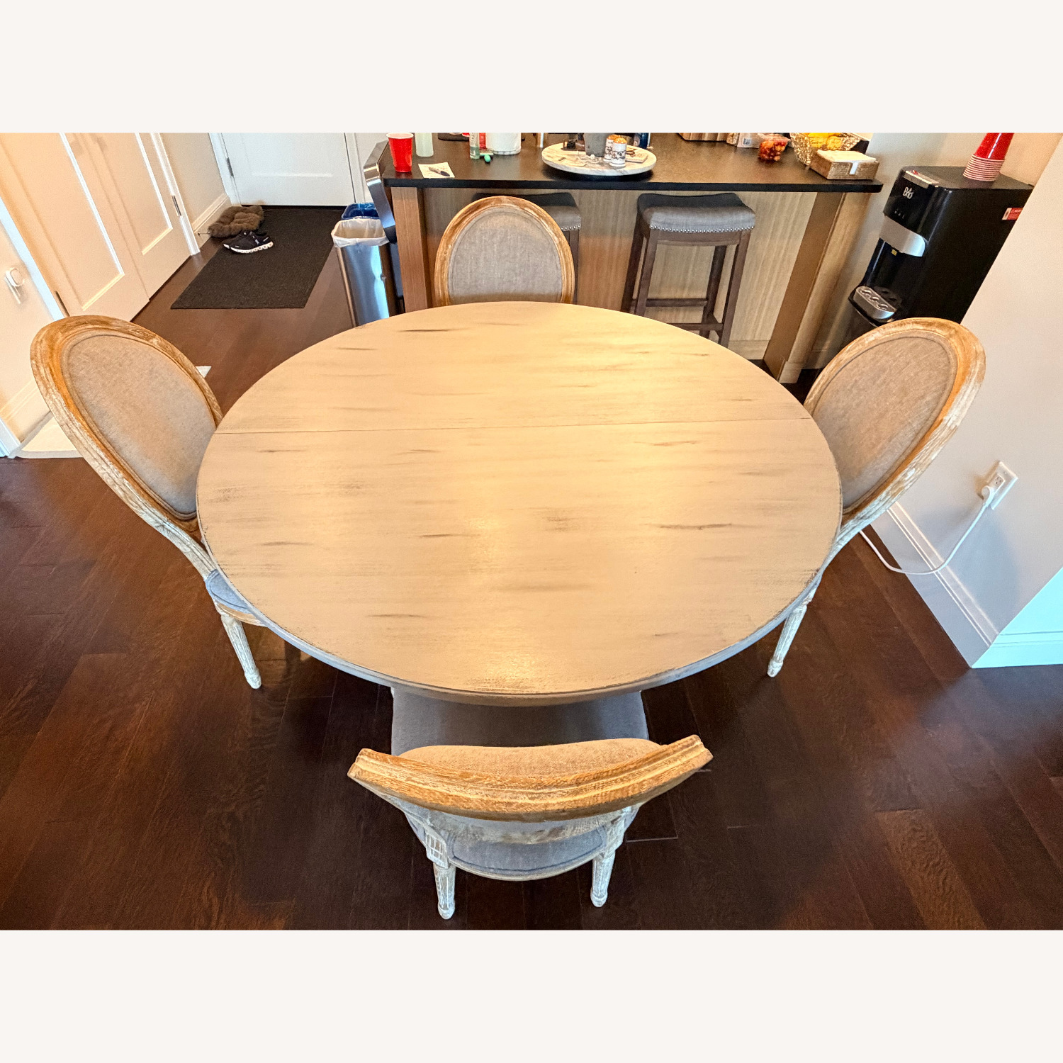 Pier 1 Imports Light Gray Wood Dining Sets - image-1