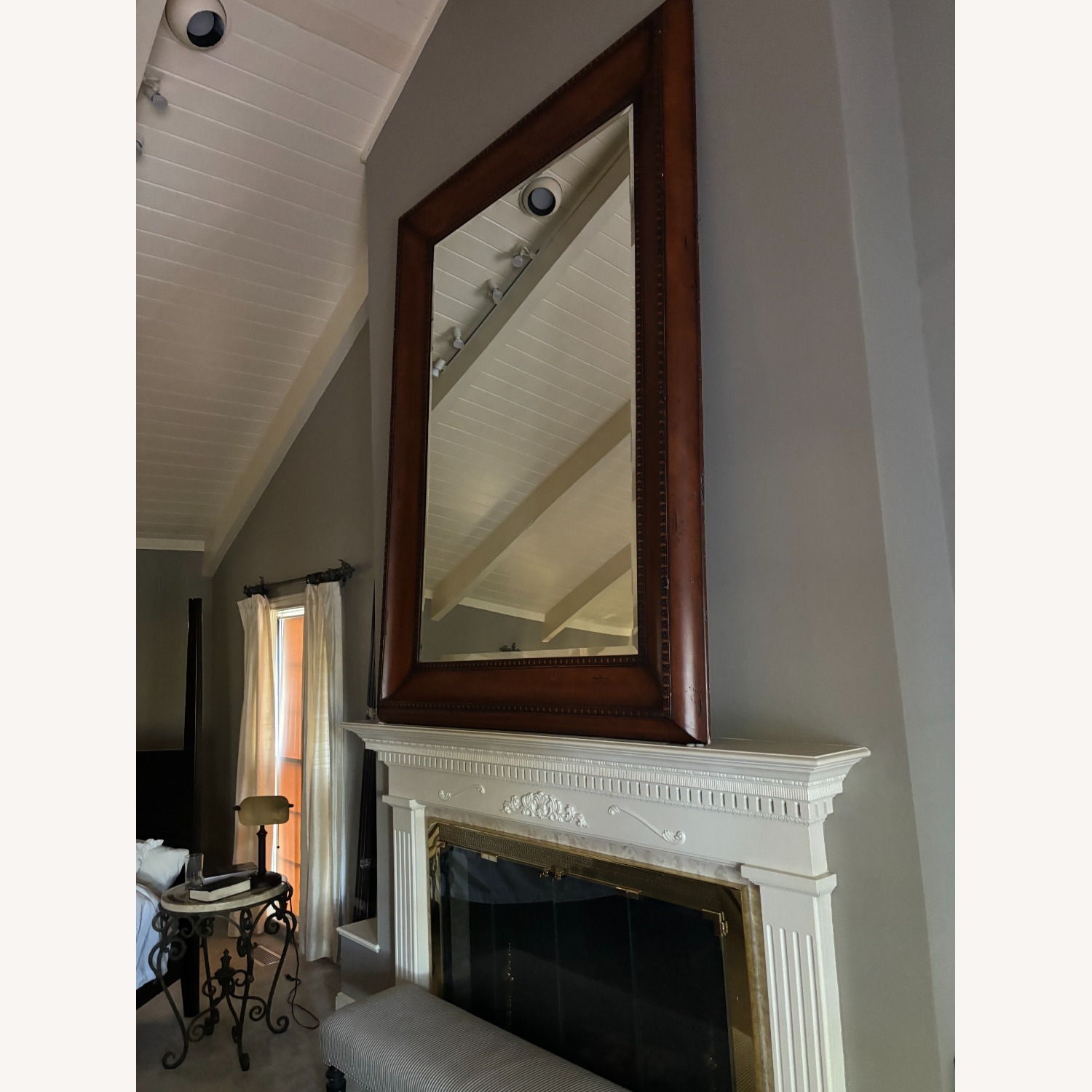 Oversized Wood-Framed Wall Mirror - image-2