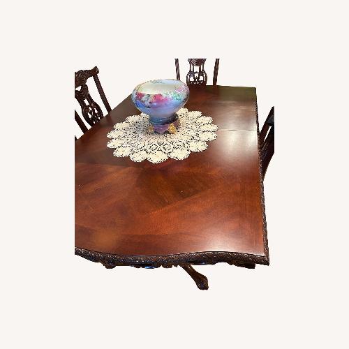 Used Elegant Wood Dining Set for sale on AptDeco