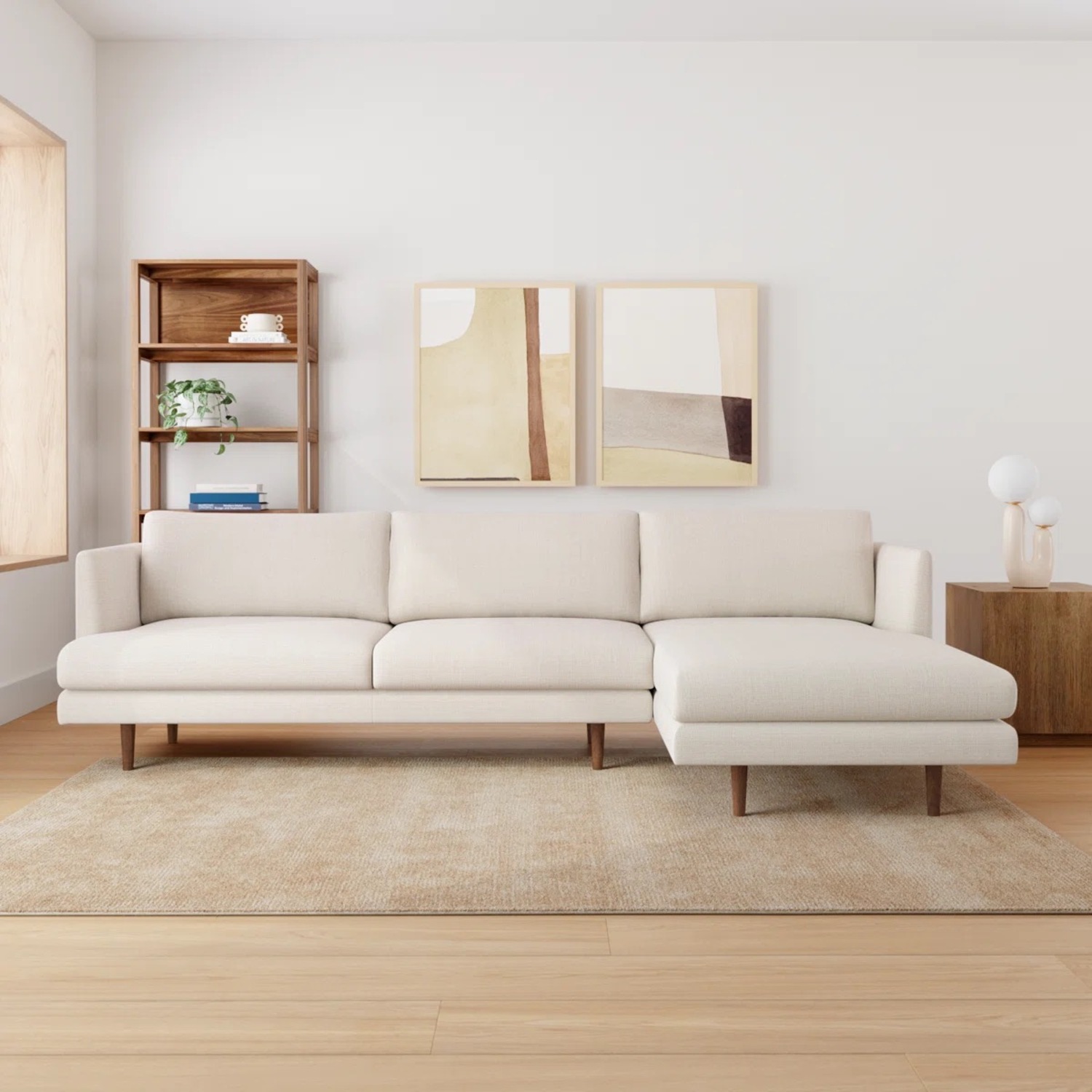 AllModern Miller 2 Piece Upholstered Sectional - image-8