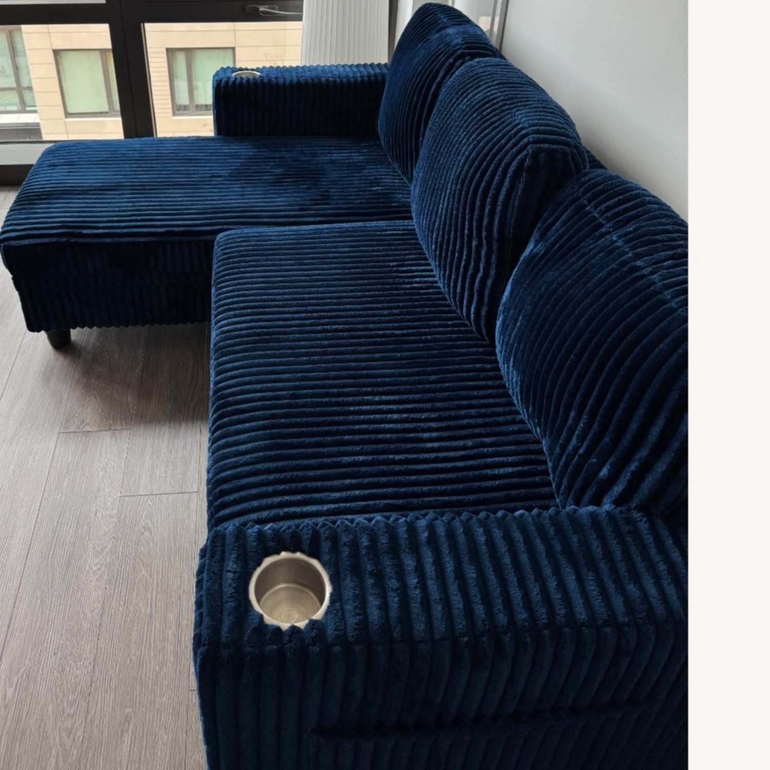 Linsey Home Blue Sleeper Sofa - image-2