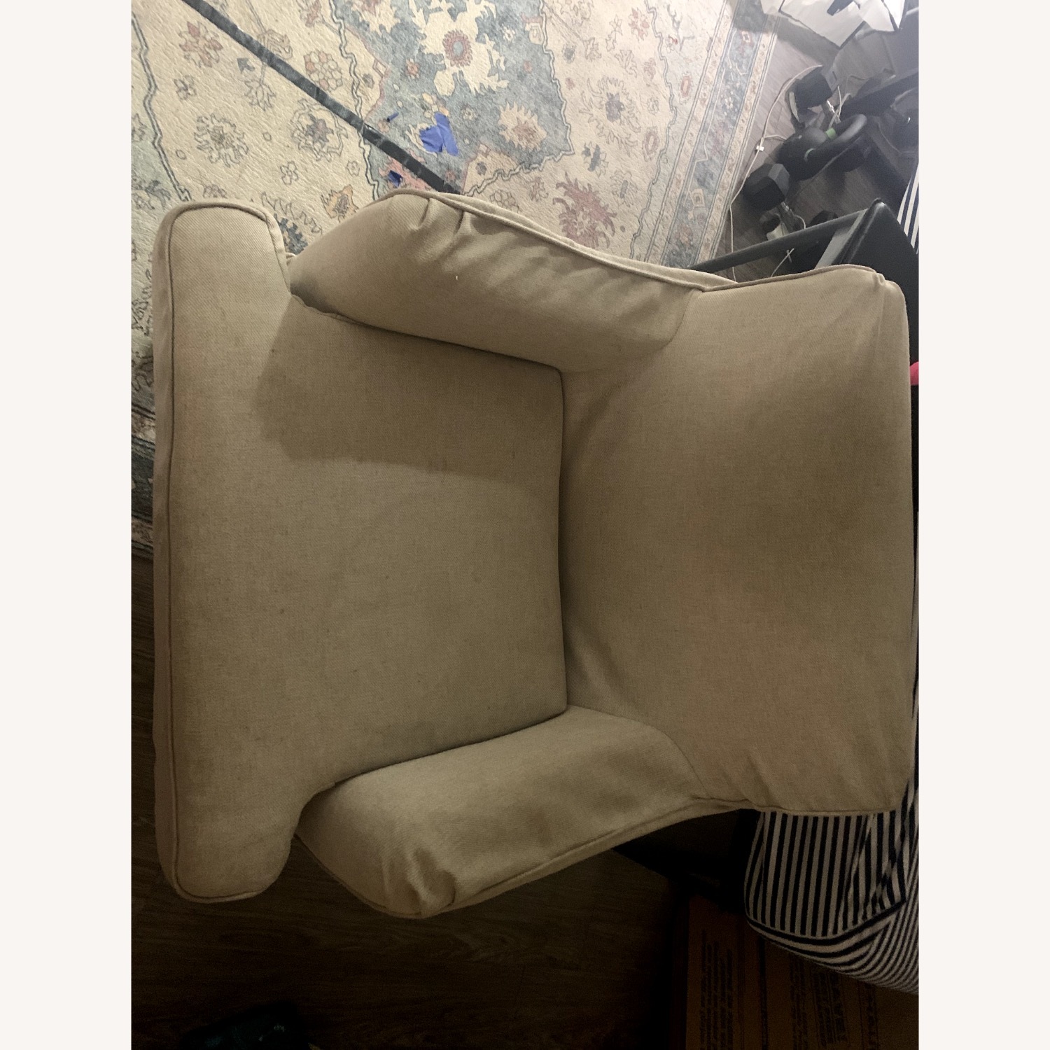 ROCKSJÖN Armchair With Ottoman - image-3