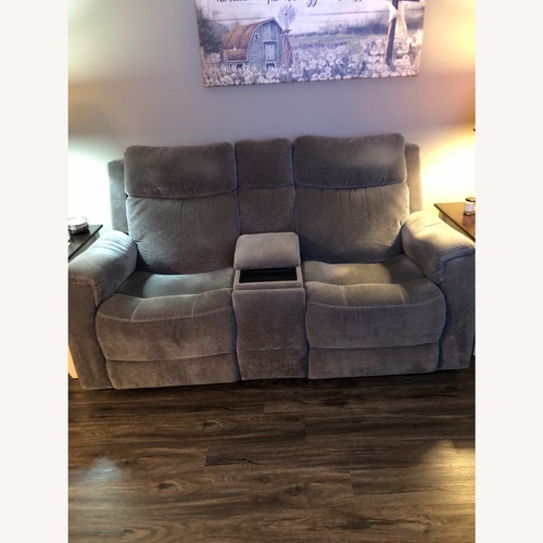 Used Raymour & Flanigan Light Gray 2 Seater Sofa for sale on AptDeco
