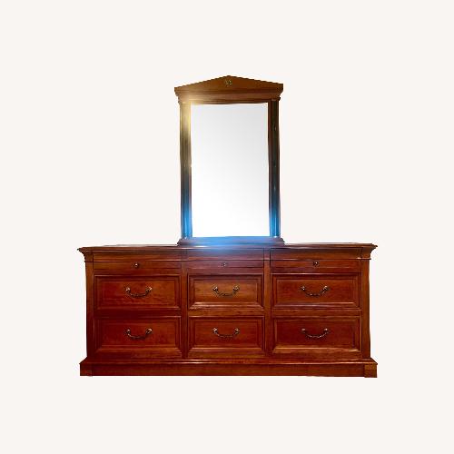 Used Ethan Allen Medallion 1990’s 9 Drawer Dresser for sale on AptDeco