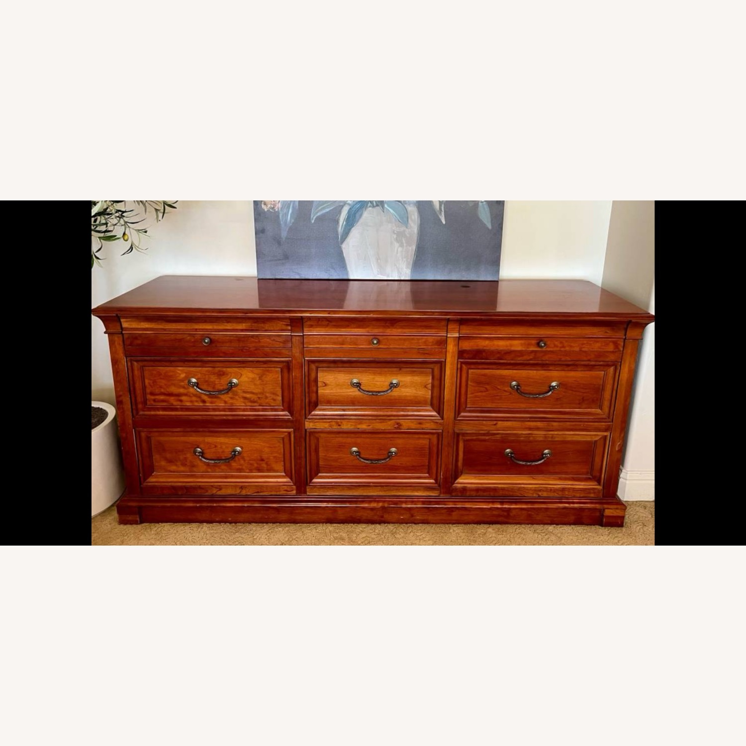 Ethan Allen Medallion 1990’s 9 Drawer Dresser - image-7