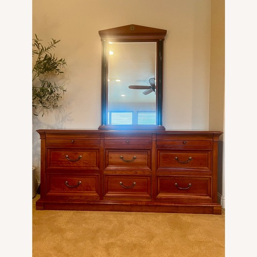 Used Ethan Allen Medallion 1990’s 9 Drawer Dresser for sale on AptDeco
