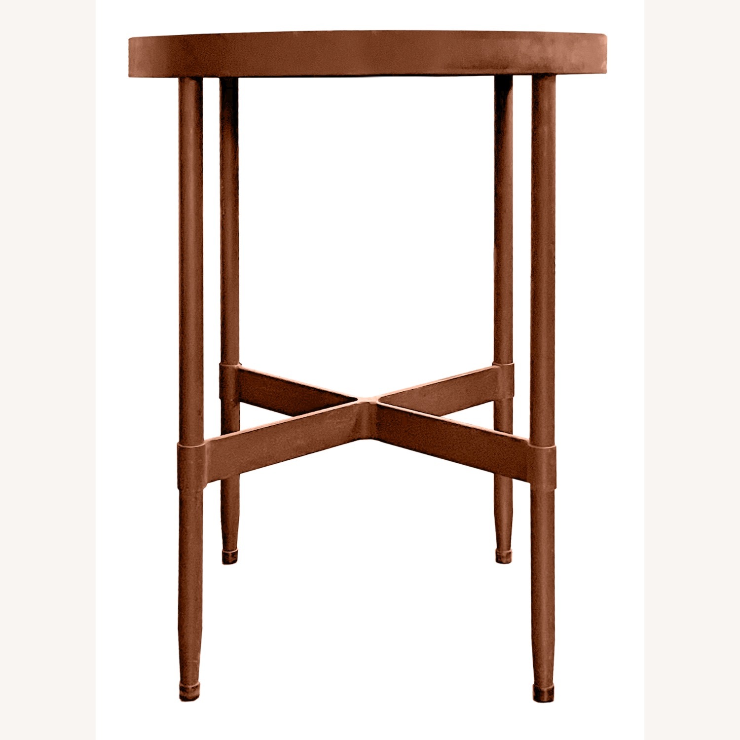 Pottery Barn Vintage Iron Round Table - image-1