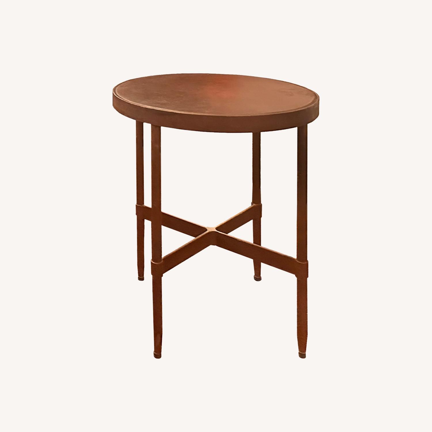 Pottery Barn Vintage Iron Round Table - image-0