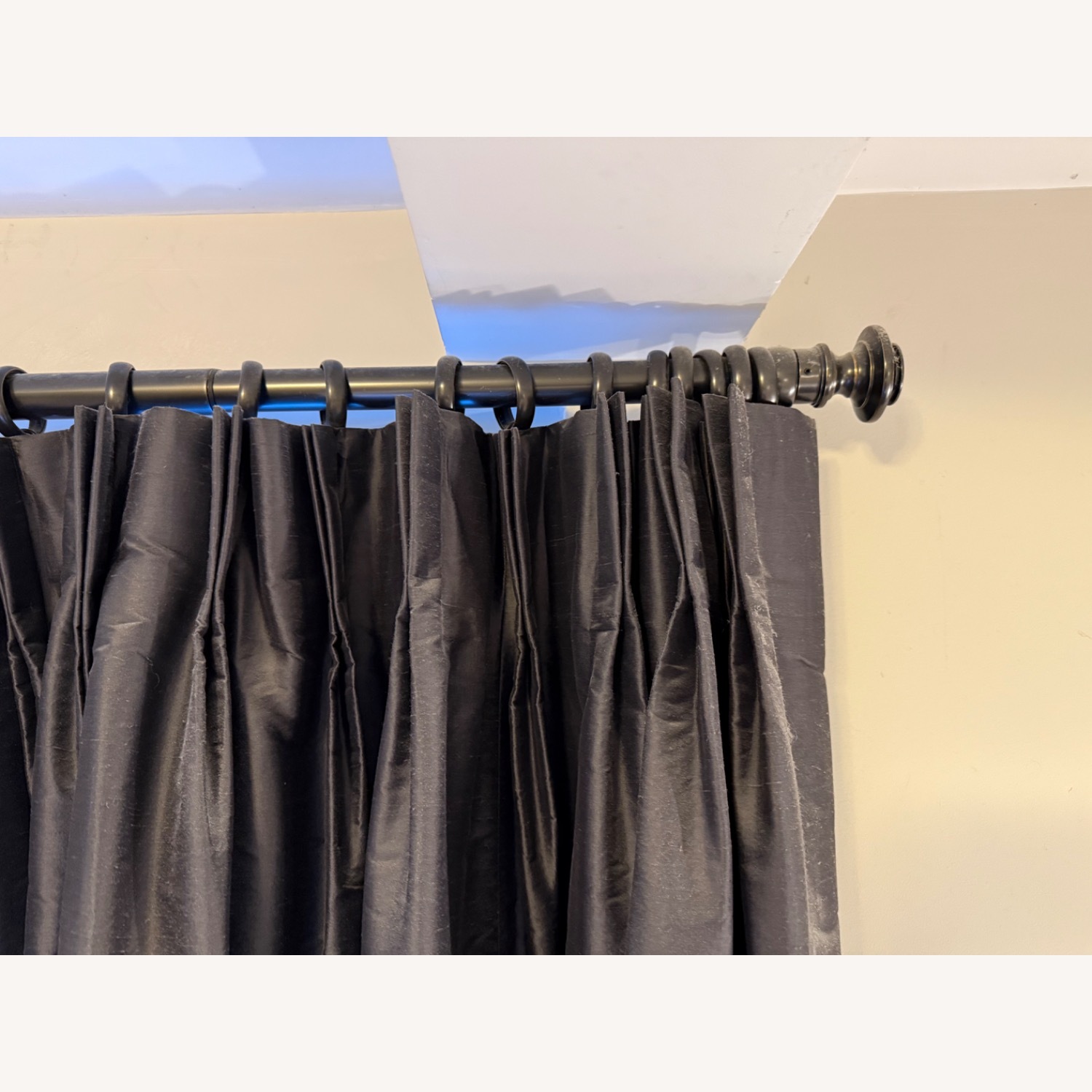 Restoration Hardware Thai Silk French Pleat Drapes - image-3