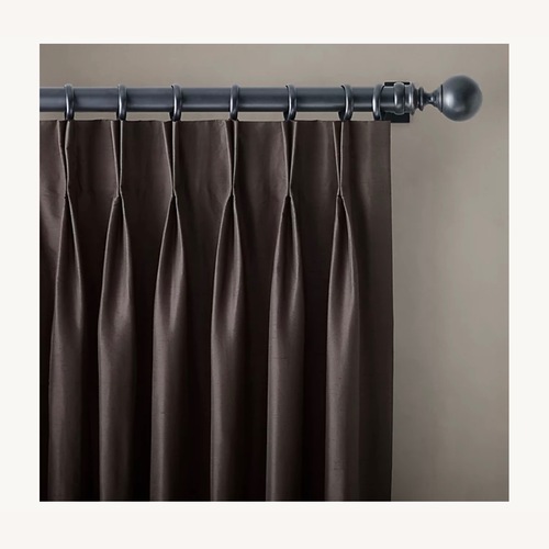Used Restoration Hardware Thai Silk French Pleat Drapes for sale on AptDeco
