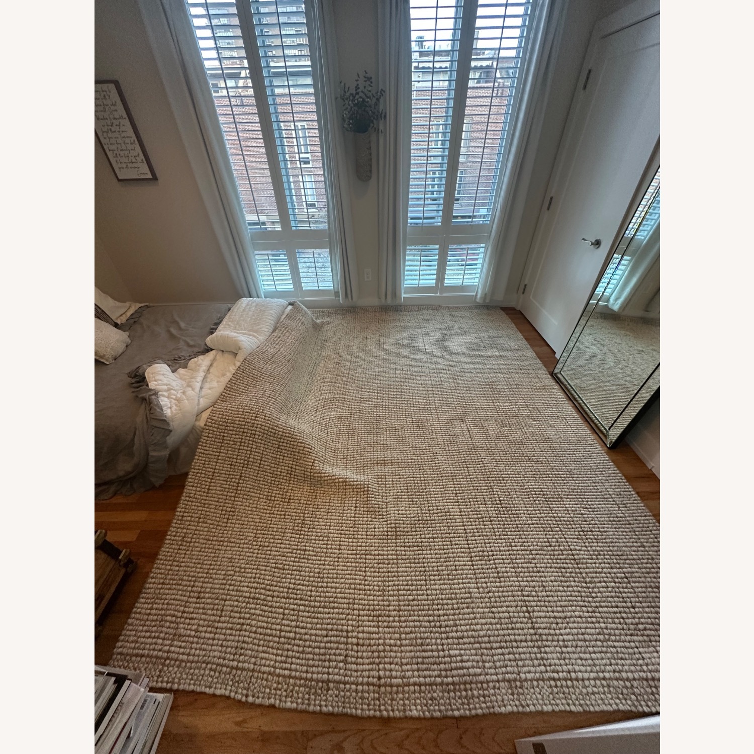 Pottery Barn Chunky Wool/Jute Rug - image-1